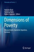 Beck / Lepenies / Hahn |  Dimensions of Poverty | Buch |  Sack Fachmedien
