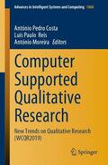 Costa / Moreira / Reis |  Computer Supported Qualitative Research | Buch |  Sack Fachmedien