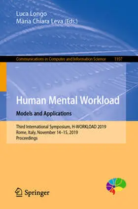 Longo / Leva | Human Mental Workload: Models and Applications | E-Book | sack.de
