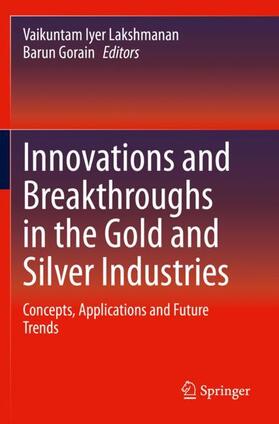 Gorain / Lakshmanan |  Innovations and Breakthroughs in the Gold and Silver Industries | Buch |  Sack Fachmedien
