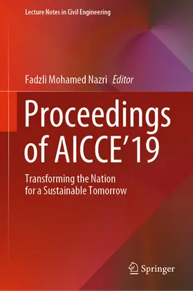 Mohamed Nazri |  Proceedings of AICCE'19 | eBook | Sack Fachmedien