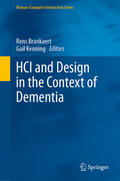 Brankaert / Kenning |  HCI and Design in the Context of Dementia | eBook | Sack Fachmedien