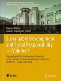 Nightingale / Mateev |  Sustainable Development and Social Responsibility¿Volume 1 | Buch |  Sack Fachmedien