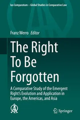 Werro |  The Right To Be Forgotten | Buch |  Sack Fachmedien