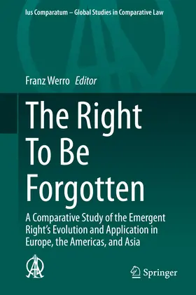 Werro | The Right To Be Forgotten | E-Book | sack.de
