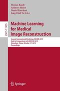 Knoll / Ye / Maier |  Machine Learning for Medical Image Reconstruction | Buch |  Sack Fachmedien