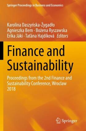 Daszynska-Zygadlo / Daszynska-Zygadlo / Bem | Finance and Sustainability | Buch | 978-3-030-34403-0 | sack.de