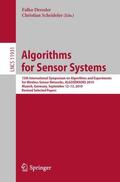 Scheideler / Dressler |  Algorithms for Sensor Systems | Buch |  Sack Fachmedien