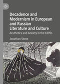 Stone |  Decadence and Modernism in European and Russian Literature and Culture | eBook | Sack Fachmedien