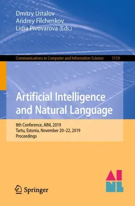 Ustalov / Pivovarova / Filchenkov |  Artificial Intelligence and Natural Language | Buch |  Sack Fachmedien