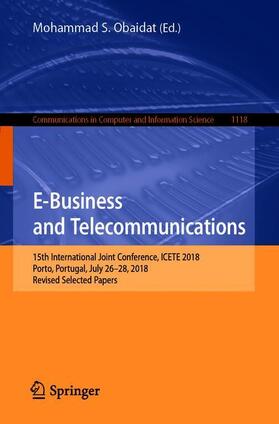 Obaidat | E-Business and Telecommunications | Buch | 978-3-030-34865-6 | sack.de