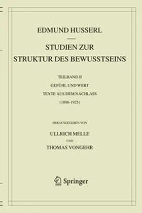 Husserl / Melle / Vongehr |  Studien zur Struktur des Bewusstseins | eBook | Sack Fachmedien