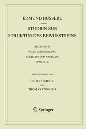 Husserl / Melle / Vongehr |  Studien zur Struktur des Bewusstseins | eBook | Sack Fachmedien