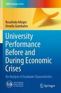 Giambalvo / Allegro |  University Performance Before and During Economic Crises | Buch |  Sack Fachmedien