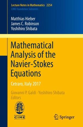 Hieber / Robinson / Shibata | Mathematical Analysis of the Navier-Stokes Equations | Buch | 978-3-030-36225-6 | sack.de