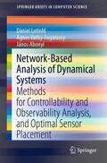 Leitold / Abonyi / Vathy-Fogarassy |  Network-Based Analysis of Dynamical Systems | Buch |  Sack Fachmedien