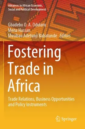 Odularu / Babatunde / Hassan |  Fostering Trade in Africa | Buch |  Sack Fachmedien