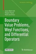 Behrndt / de Snoo / Hassi |  Boundary Value Problems, Weyl Functions, and Differential Operators | Buch |  Sack Fachmedien