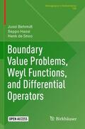 Behrndt / de Snoo / Hassi |  Boundary Value Problems, Weyl Functions, and Differential Operators | Buch |  Sack Fachmedien