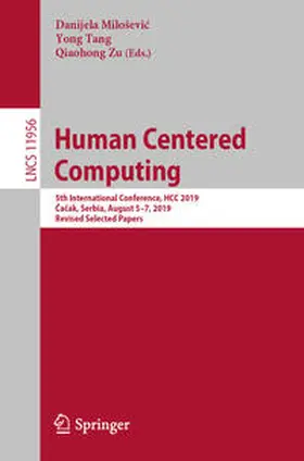 Miloševic / Milosevic / Tang |  Human Centered Computing | eBook | Sack Fachmedien