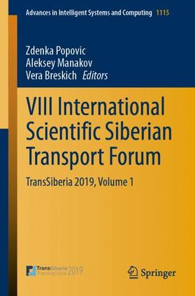 Popovic / Breskich / Manakov |  VIII International Scientific Siberian Transport Forum | Buch |  Sack Fachmedien