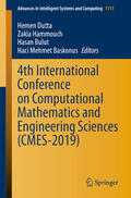 Dutta / Hammouch / Bulut |  4th International Conference on Computational Mathematics and Engineering Sciences (CMES-2019) | eBook | Sack Fachmedien