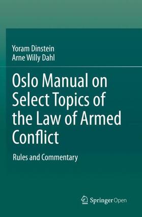 Dahl / Dinstein | Oslo Manual on Select Topics of the Law of Armed Conflict | Buch | 978-3-030-39171-3 | sack.de