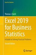 Quirk |  Excel 2019 for Business Statistics | Buch |  Sack Fachmedien
