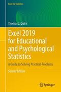 Quirk |  Excel 2019 for Educational and Psychological Statistics | Buch |  Sack Fachmedien