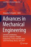 Evgrafov |  Advances in Mechanical Engineering | Buch |  Sack Fachmedien