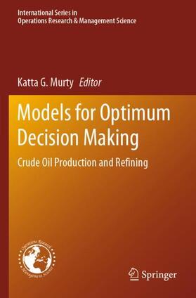Murty |  Models for Optimum Decision Making | Buch |  Sack Fachmedien