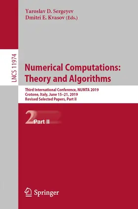 Sergeyev / Kvasov |  Numerical Computations: Theory and Algorithms | Buch |  Sack Fachmedien
