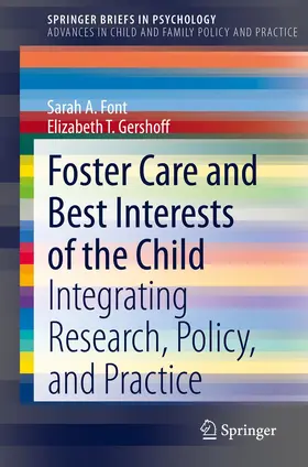 Font / Gershoff | Foster Care and Best Interests of the Child | Buch | 978-3-030-41145-9 | www.sack.de