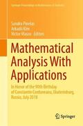 Pinelas / Vlasov / Kim |  Mathematical Analysis With Applications | Buch |  Sack Fachmedien