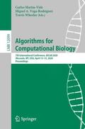 Martín-Vide / Wheeler / Vega-Rodríguez |  Algorithms for Computational Biology | Buch |  Sack Fachmedien