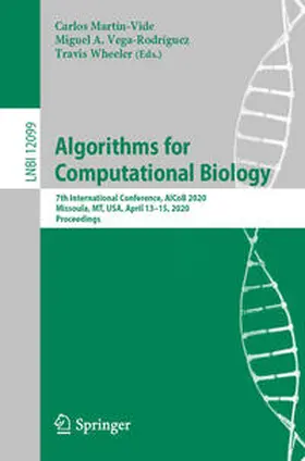 Martín-Vide / Vega-Rodríguez / Wheeler | Algorithms for Computational Biology | E-Book | sack.de