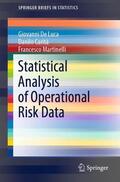 De Luca / Martinelli / Carità |  Statistical Analysis of Operational Risk Data | Buch |  Sack Fachmedien