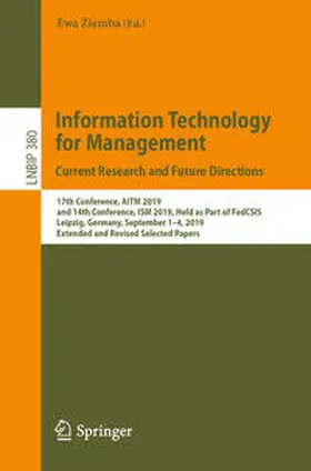 Ziemba | Information Technology for Management: Current Research and Future Directions | E-Book | sack.de