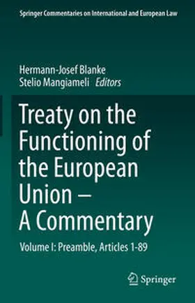 Blanke / Mangiameli |  Treaty on the Functioning of the European Union - A Commentary | eBook | Sack Fachmedien