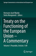 Blanke / Mangiameli |  Treaty on the Functioning of the European Union - A Commentary | eBook | Sack Fachmedien