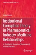 Laskai |  Institutional Corruption Theory in Pharmaceutical Industry-Medicine Relationships | Buch |  Sack Fachmedien