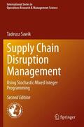 Sawik |  Supply Chain Disruption Management | Buch |  Sack Fachmedien