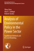 Chen / Siddiqui / Tanaka |  Analysis of Environmental Policy in the Power Sector | eBook | Sack Fachmedien