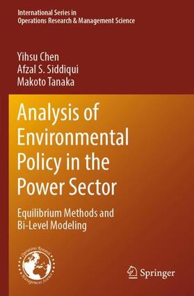 Chen / Tanaka / Siddiqui |  Analysis of Environmental Policy in the Power Sector | Buch |  Sack Fachmedien