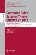 Moreno-Díaz / Quesada-Arencibia / Pichler |  Computer Aided Systems Theory ¿ EUROCAST 2019 | Buch |  Sack Fachmedien