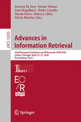 Jose / Yilmaz / Magalhães | Advances in Information Retrieval | E-Book | www.sack.de
