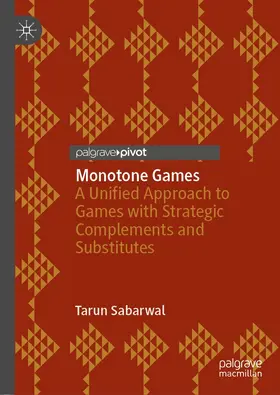 Sabarwal |  Monotone Games | Buch |  Sack Fachmedien