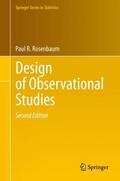 Rosenbaum |  Design of Observational Studies | Buch |  Sack Fachmedien