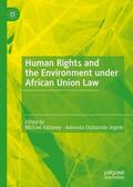 Oluborode Jegede / Addaney |  Human Rights and the Environment under African Union Law | Buch |  Sack Fachmedien