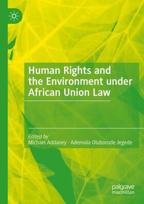 Oluborode Jegede / Addaney |  Human Rights and the Environment under African Union Law | Buch |  Sack Fachmedien